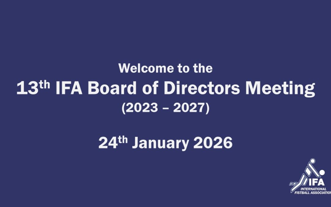 IFA Board of Directors Meeting – 24 January 2026
